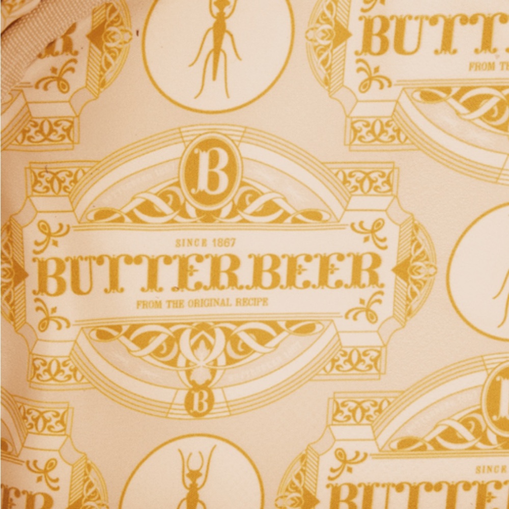 Loungefly Harry Potter Butterbeer barrel mini Backpack - Cream and Brown - Picture 6 of 6